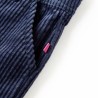 Pantalons pour enfants velours côtelé bleu marine 92 