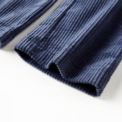 Pantalons pour enfants velours côtelé bleu marine 92 