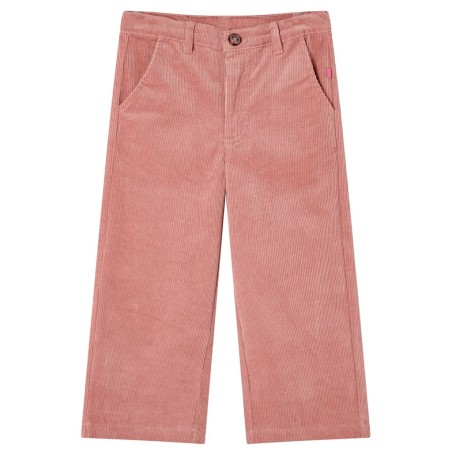 Pantalons pour enfants velours côtelé rose ancien 140 