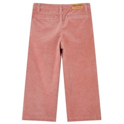 Pantalons pour enfants velours côtelé rose ancien 140 