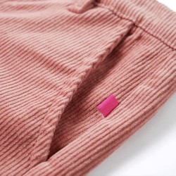 Pantalons pour enfants velours côtelé rose ancien 140 