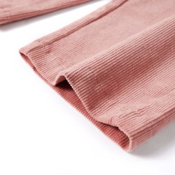 Pantalons pour enfants velours côtelé rose ancien 140 
