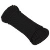 Corde de travail Noir 4 mm 25 m Polyester 