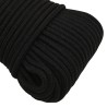 Corde de travail Noir 4 mm 25 m Polyester 