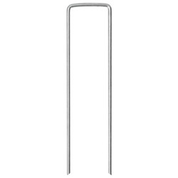 Piquets de sol en forme de U 25 pcs 15x3,5 cm acier galvanisé 