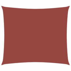 Voile de parasol tissu oxford rectangulaire 2,5x3 m terre cuite 