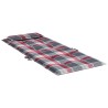 Coussins de chaise à dossier haut lot de 2 carreaux rouge 