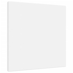 Toiles à peindre 12 pcs blanc tissu et bois massif pin 