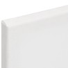 Toiles à peindre 12 pcs blanc tissu et bois massif pin 