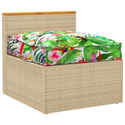 Coussin de Palettepour Siège Jungle Tropical 70x70x12 cm Tissu Oxford 