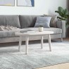 Dessus de table blanc 70x35x2,5 cm bois de pin massif ovale 