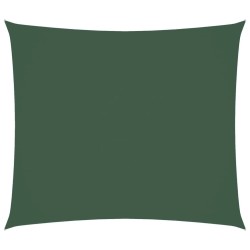 Voile de parasol tissu oxford rectangulaire 2,5x3 m vert foncé 