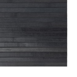 Tapis rectangulaire gris 60x400 cm bambou 