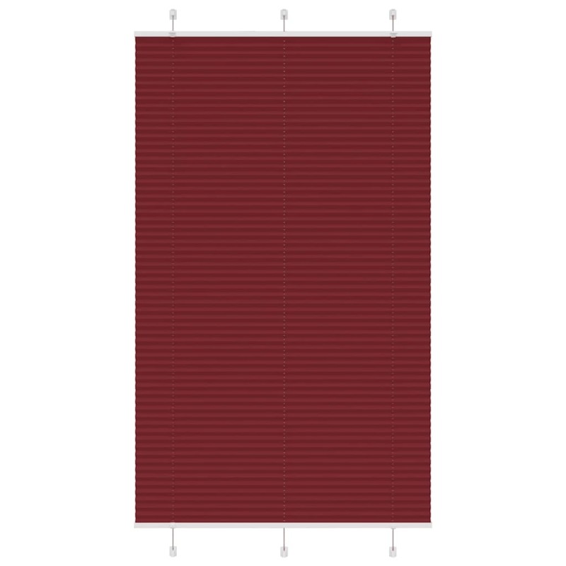 Store plissé rouge bordeaux 115x200 cm largeur du tissu 114,4cm 