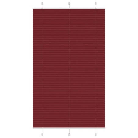 Store plissé rouge bordeaux 115x200 cm largeur du tissu 114,4cm 