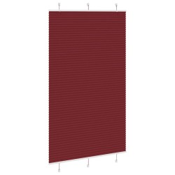 Store plissé rouge bordeaux 115x200 cm largeur du tissu 114,4cm 