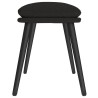 Repose-pied Noir 45x29,5x35 cm Tissu 