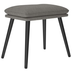 Repose-pied Gris clair 45x29,5x35 cm Tissu 
