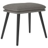 Repose-pied Gris clair 45x29,5x35 cm Tissu 