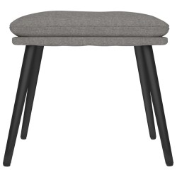 Repose-pied Gris clair 45x29,5x35 cm Tissu 
