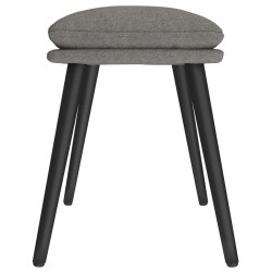 Repose-pied Gris clair 45x29,5x35 cm Tissu 