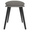 Repose-pied Gris clair 45x29,5x35 cm Tissu 