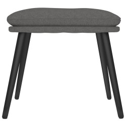Repose-pied Gris foncé 45x29,5x35 cm Tissu 