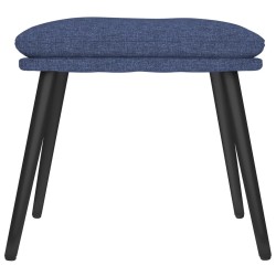 Repose-pied Bleu 45x29,5x35 cm Tissu 