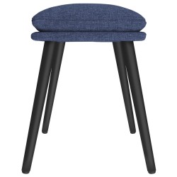 Repose-pied Bleu 45x29,5x35 cm Tissu 