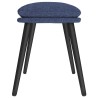 Repose-pied Bleu 45x29,5x35 cm Tissu 