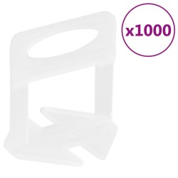 Clips de nivellement de carreaux 1000 pcs 1,5 mm 