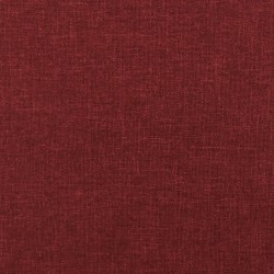 Repose-pied Rouge 45x29,5x35 cm Tissu 