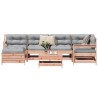 Salon de jardin 7 pcs bois massif sapin de douglas 