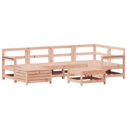 Salon de jardin 7 pcs bois massif sapin de douglas 
