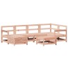 Salon de jardin 7 pcs bois massif sapin de douglas 