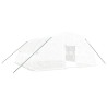 Serre avec cadre en acier blanc 36 m² 6x6x2,85 m 