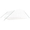 Serre avec cadre en acier blanc 36 m² 6x6x2,85 m 