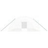 Serre avec cadre en acier blanc 36 m² 6x6x2,85 m 