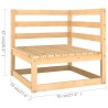 Salon de jardin 5 pcs avec coussins Bois de pin massif 