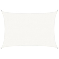Voile d'ombrage 160 g/m² Blanc 3x4 m PEHD 