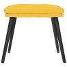 Repose-pied Jaune moutarde 45x29,5x35 cm Tissu 
