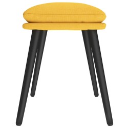 Repose-pied Jaune moutarde 45x29,5x35 cm Tissu 