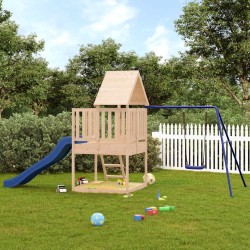 Aire de jeux d'extérieur bois de pin massif 