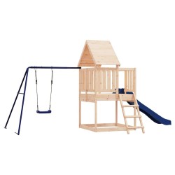 Aire de jeux d'extérieur bois de pin massif 