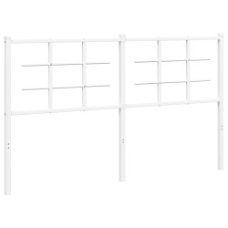 Tête de lit métal blanc 150 cm 