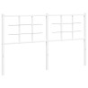 Tête de lit métal blanc 150 cm 