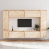 Meubles TV 8 pcs Bois massif de pin 