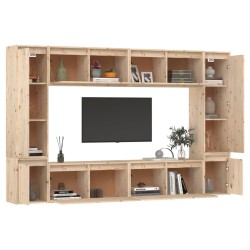 Meubles TV 8 pcs Bois massif de pin 