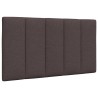 Coussin de tête de lit marron foncé 90 cm tissu 