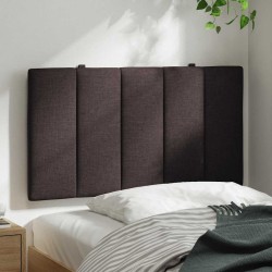 Coussin de tête de lit marron foncé 90 cm tissu 